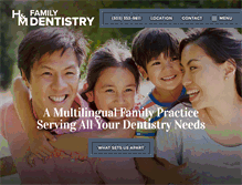 Tablet Screenshot of hmfamilydentistry.com